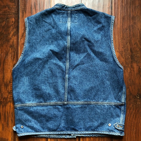 Guess? Men’s Vintage Denim Jean Vest USA 🇺🇸 Made - Picture 5 of 6